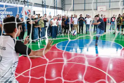 notícia: Governo do Pará entrega Bosque Municipal e duas quadras poliesportivas em Ulianópolis