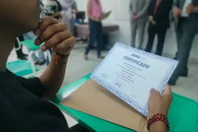 notícia: Socioeducandos concluem curso de pedreiro de edificações pela Fasepa e Senai 