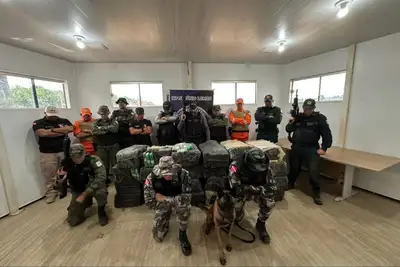 notícia: Pará atinge marca histórica de apreensão de 16 toneladas de drogas em 2025, com ação no Marajó