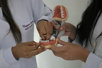 notícia: Santa Casa orienta gestantes de alto risco sobre saúde e higiene bucal