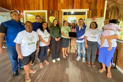 notícia: Semas entrega de equipamentos à Associação das Mulheres Extrativistas do Combu