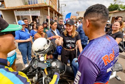 galeria: Vice-Governadora Hana Ghassan entrega ruas pavimentadas no tapanã
