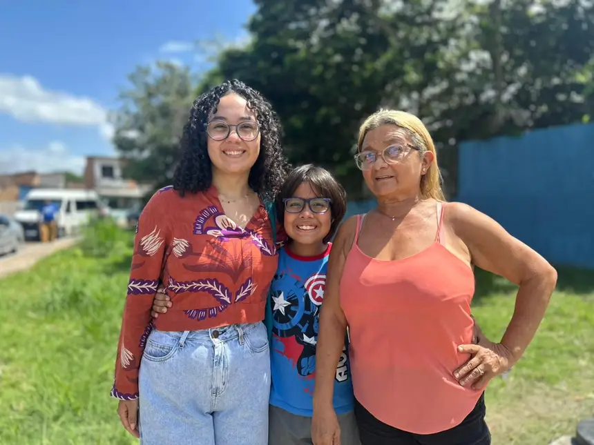 Maria do Socorro da Silva e família