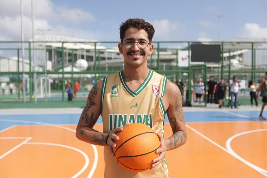 Flávio Lott, atleta de basquete UNAMA