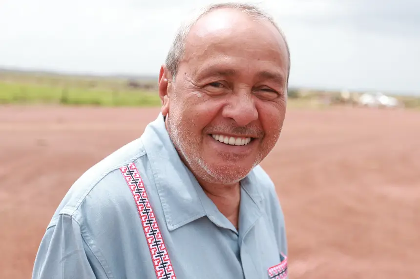 Jaime da Silva Barbosa, prefeito de Cachoeira do Arari <div class='credito_fotos'>Foto: Marcelo Lelis / Ag. Pará &nbsp;&nbsp;|&nbsp;&nbsp; <a href='/midias/2026/originais/20260120132852-GF00026099-F00485778.jpg' download><i class='fa-solid fa-download'></i> Download</a></div>
