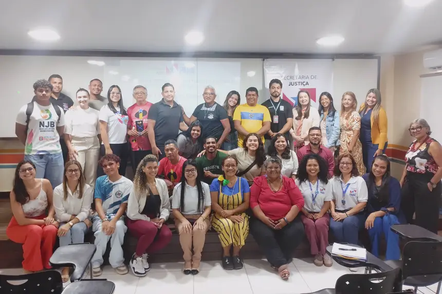 Participantes da ação promovida pela Seju em Benevides
