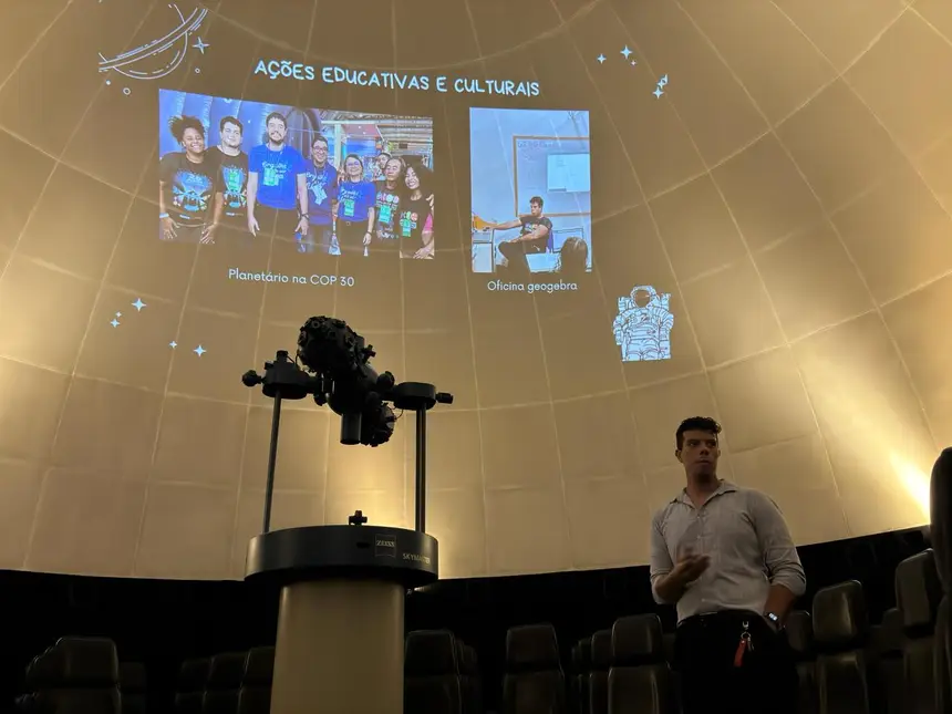 Claudio Candeira é estagiário de Matemática e ressaltou as ações educativas e culturais que participou durante a atuação no CCPPA.