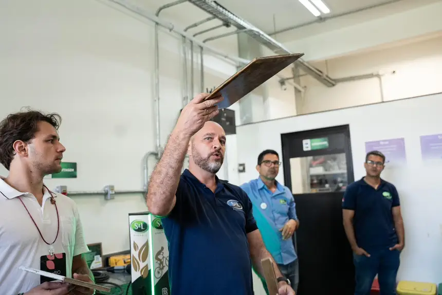 Maurício Gonzaga, Sandro Leite e Márcio Leite - Engenheiros e sócios da S&L Energia