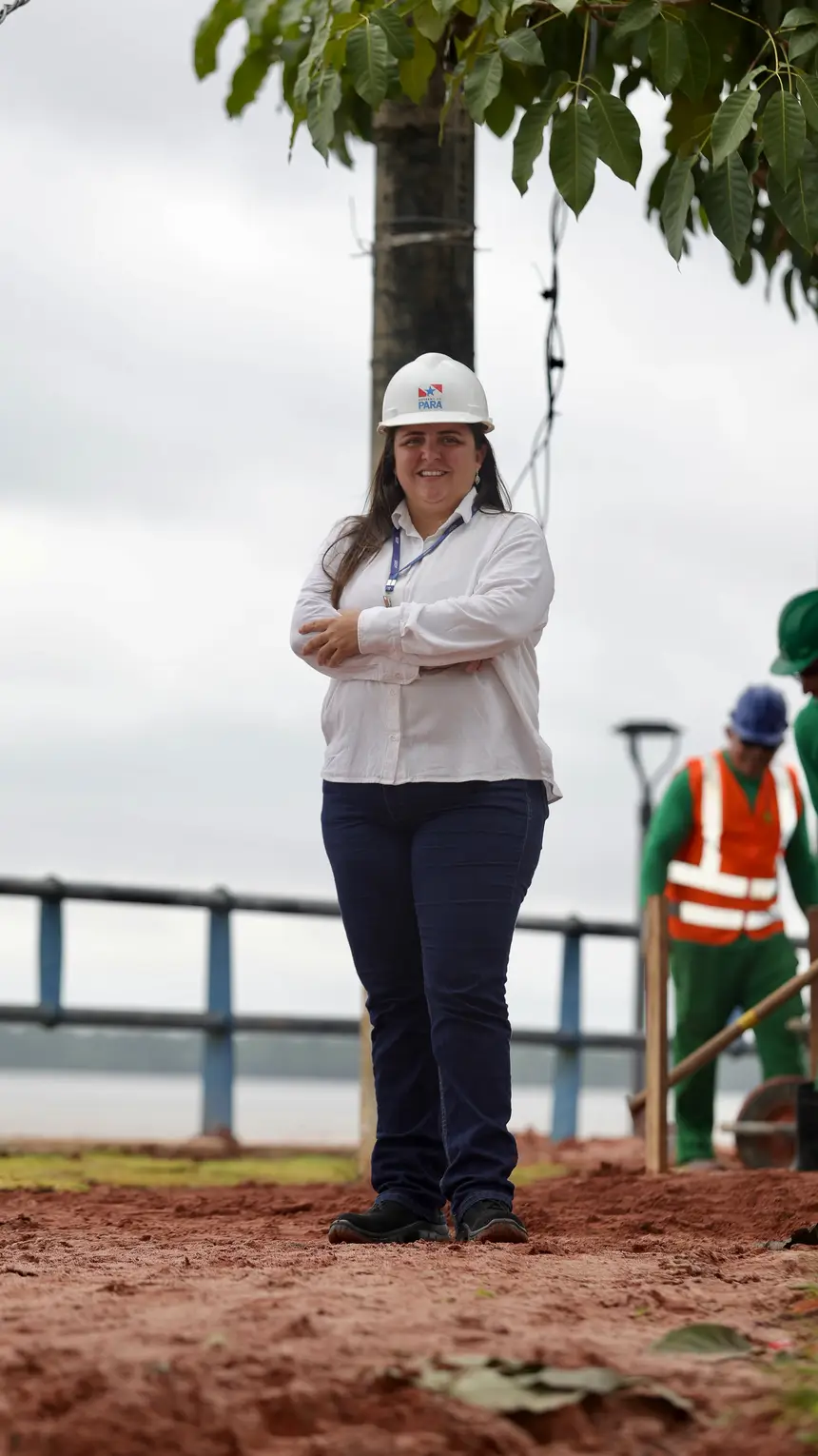 Thais Ribeiro, engenheira SEOP <div class='credito_fotos'>Foto: Bruno Cruz / Ag. Pará &nbsp;&nbsp;|&nbsp;&nbsp; <a href='/midias/2026/originais/20260304120915-GF00026417-F00495131.jpg' download><i class='fa-solid fa-download'></i> Download</a></div>