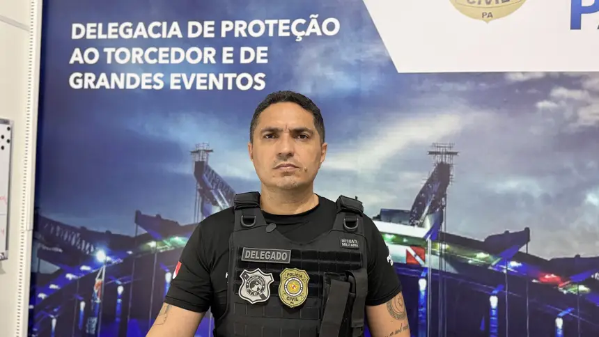 Delegado Marcos André Araújo, titular da DPTGE