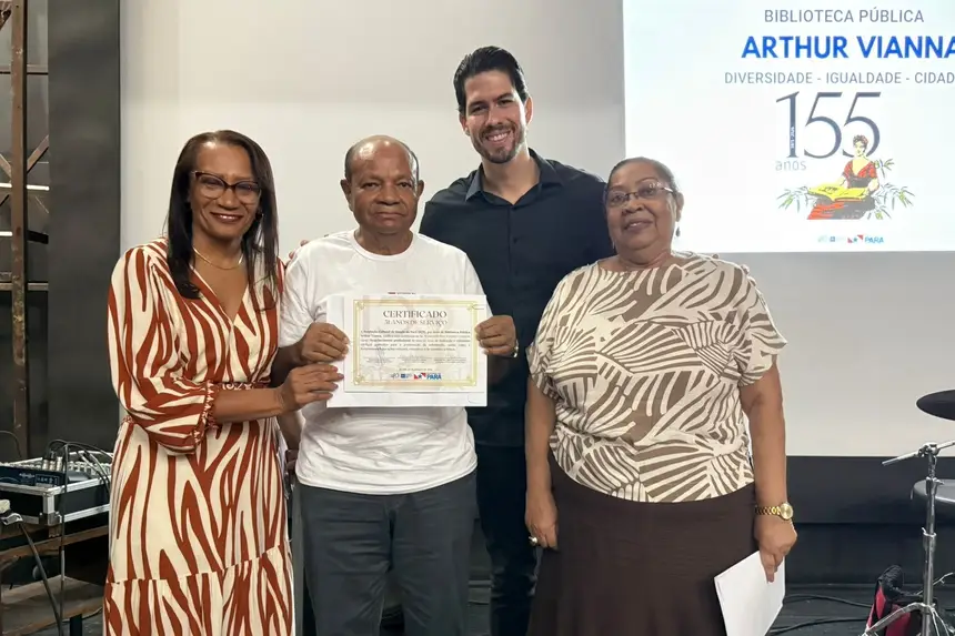 Socorro  Baia  e Ranulfo Campos receberam certificado de honra pelos serviços prestados a BPAV