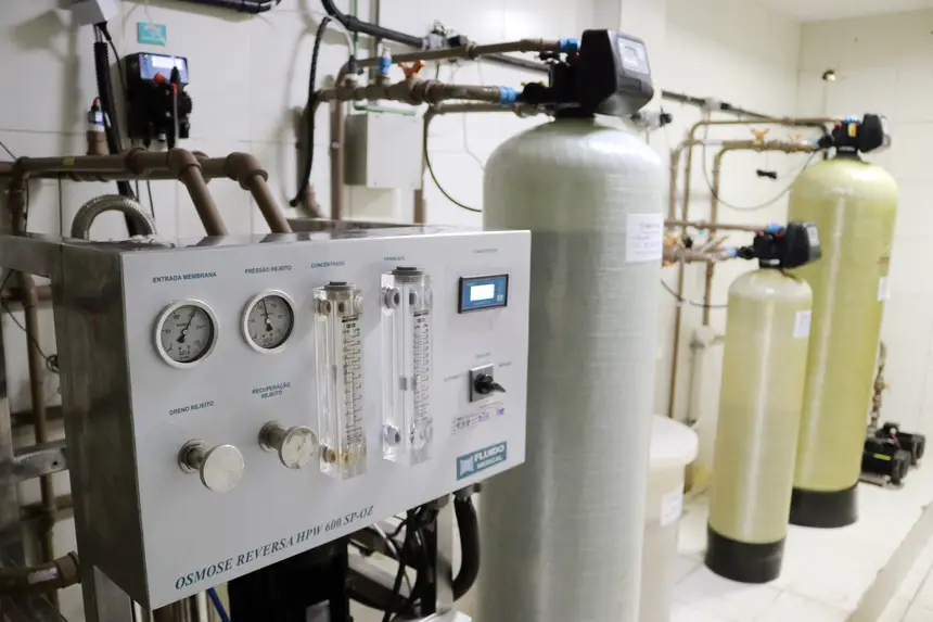 Estação de tratamento e filtragem de água