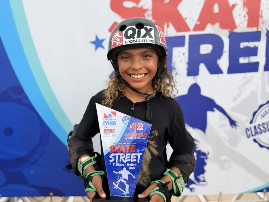 Atleta Pimentinha feliz pela conquista