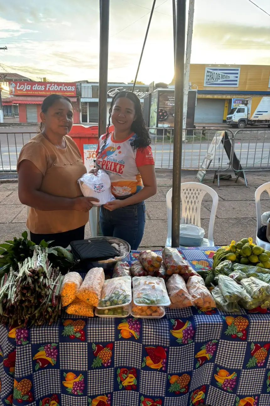 Em Marabá também houve a oferta de produtos orgânicos 