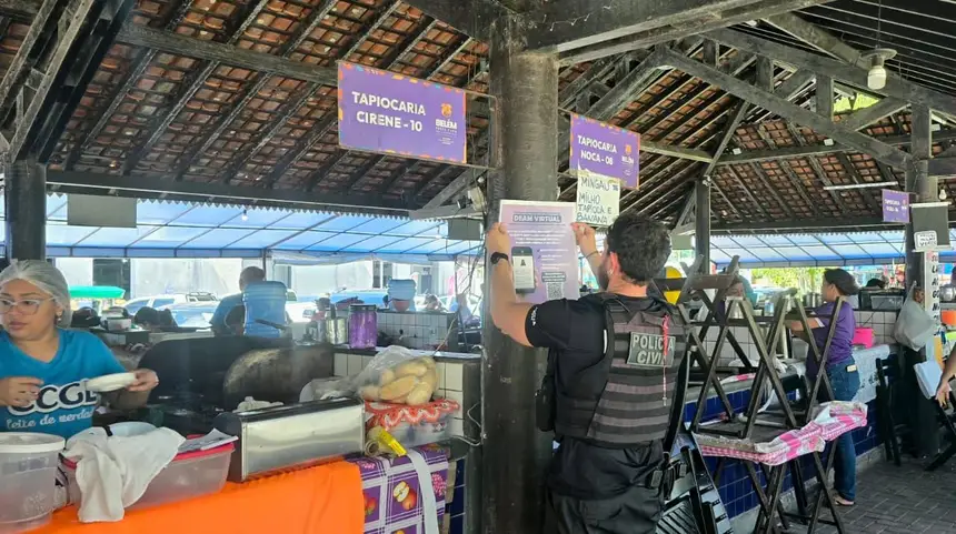 Fiscalização em estabelecimenos comerciais