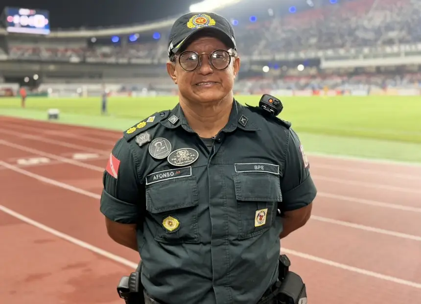 Tenente-coronel Afonso destacou a segurança no estádio 
