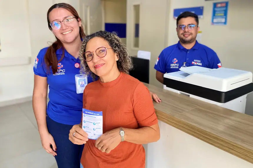 Usuária participante da ação, Janete Costa da Silva, de 59 anos, moradora do município de Capanema