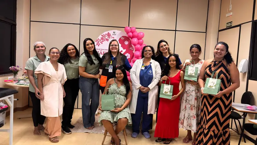 As participantes também receberam lembranças simbólicas preparadas com carinho pela equipe do HGT