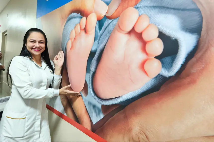 Enfermeira Vanessa Vaz coordena a maternidade