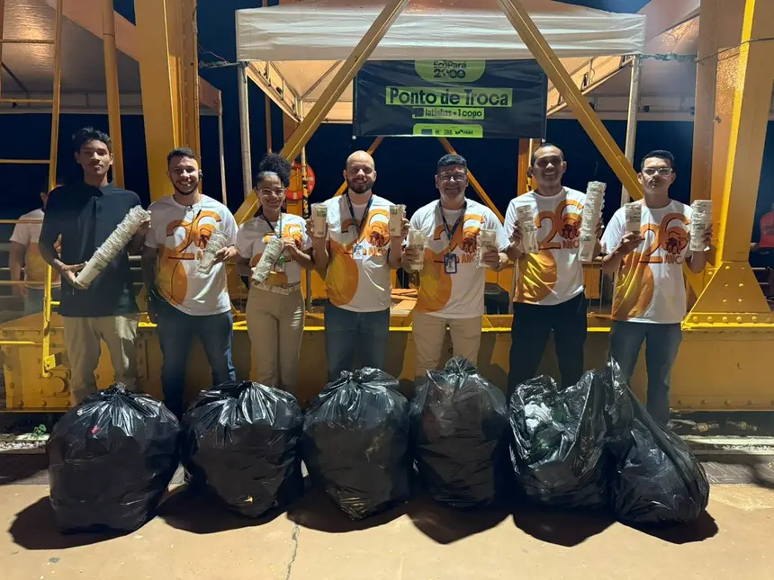 Durante os três dias de evento, o público pôde trocar três garrafas PET ou cinco latinhas vazias por um ecocopo exclusivo do projeto EcoPará 2000  e campanha teve grande adesão popular
