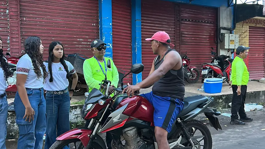    Mobilização levou orientações sobre segurança viária à população marajoara.