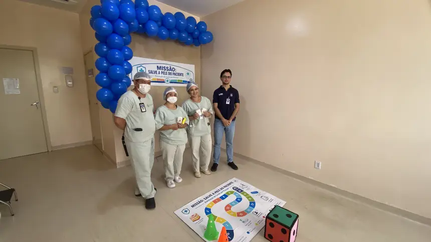 Estande  de lesão por pressão 