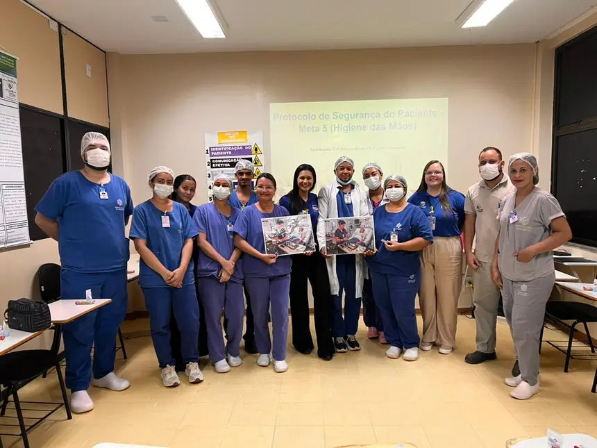 Ação promovida pelo SCIH e NQSP reuniu cerca de 308 colaboradores em momentos de aprendizado e fortalecimento da assistência segura no hospital