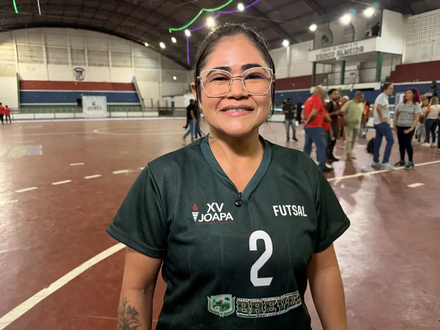 Atleta de futsal, Elenir Dias Silva, se orgulha de participar de todas as edições do Joapa no arquipélago do Marajó