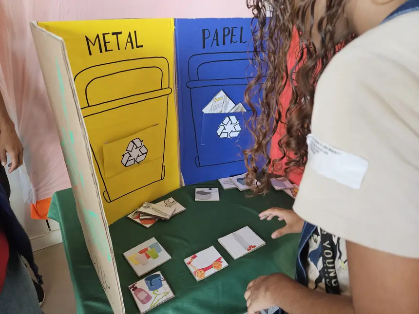 Participantes também puderam fazer jogos educativos