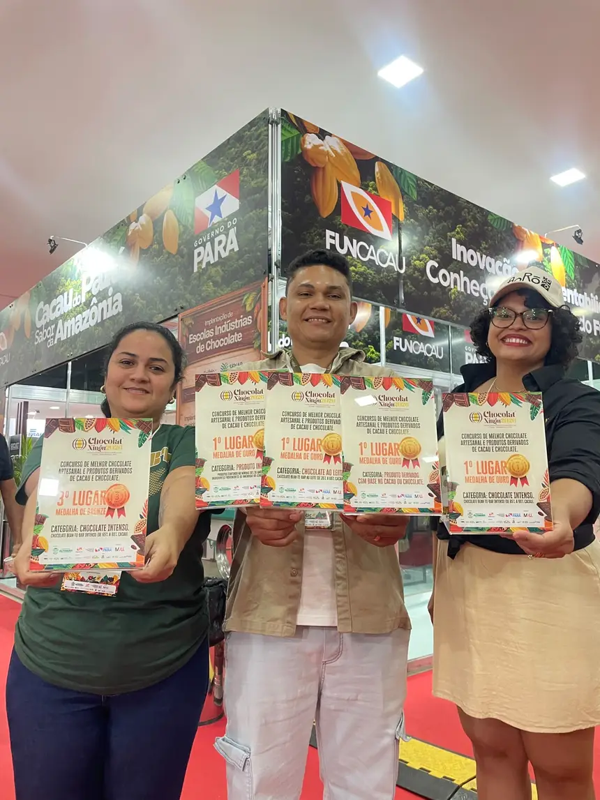 Representes de Santa Bárbara, Abaetetuba e Marabá exibem suas conquistas no concurso e mostram o quanto o cacau do Pará é diversificado
