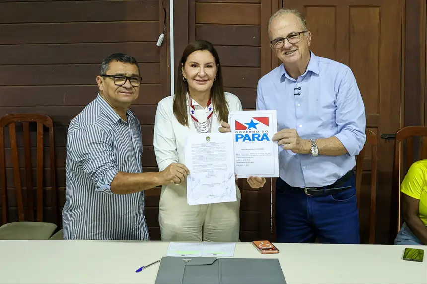 Foto: Alex Ribeiro / Ag. Pará Parceria entre o governo do Estado e a prefeitura vai garantir mais de 20 quilômetros de pavimentação asfáltica no município