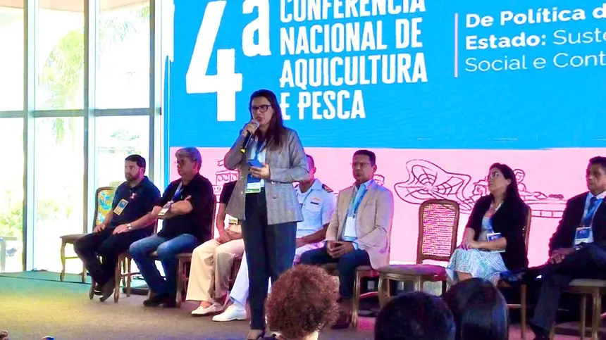 Durante a abertura da programação, a Sedap esteve representada pela diretora de Pesca, Adriana Oliveira, que falou da importância do evento em Belém