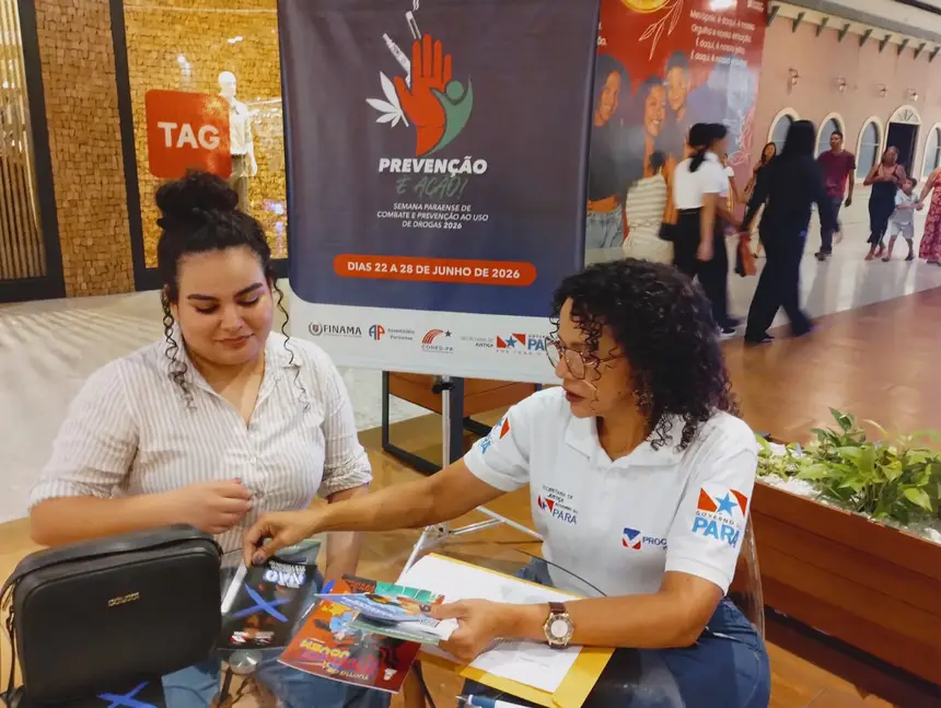 Programação também contou com ação educativa orienta público em shopping em Ananindeua