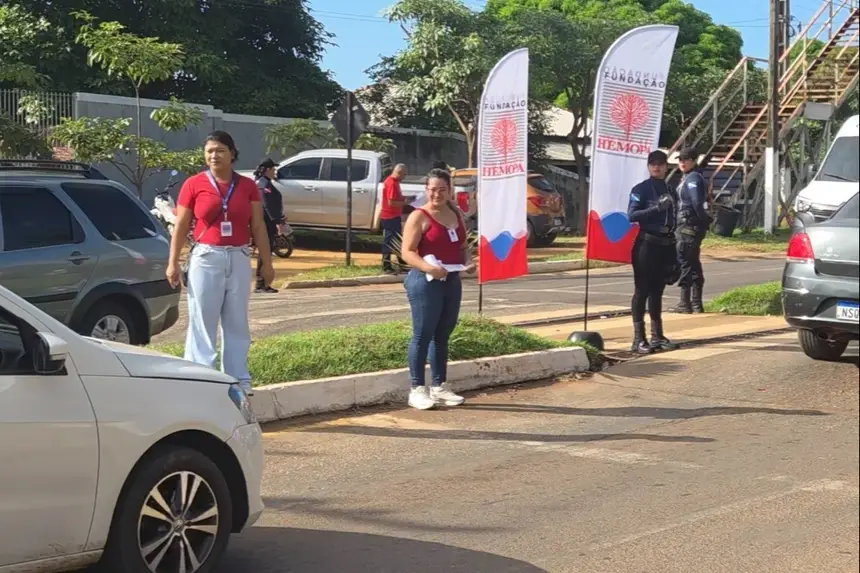 Ação foi realizada em frente à Unidade do Hemopa,em Tucuruí