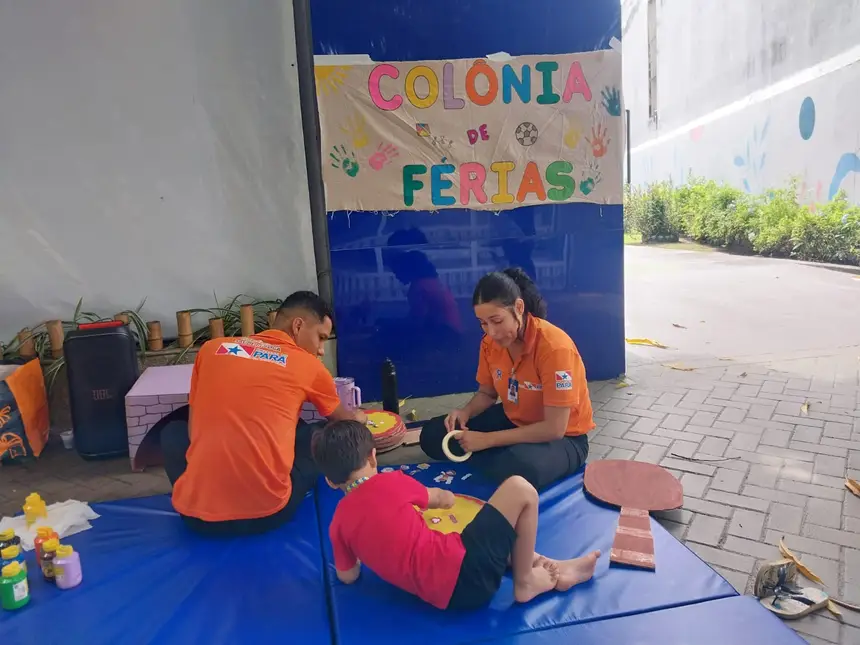 Atividades da Colônia de Férias no Cetea