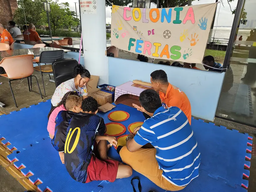 Oficina de pizza animou os participantes