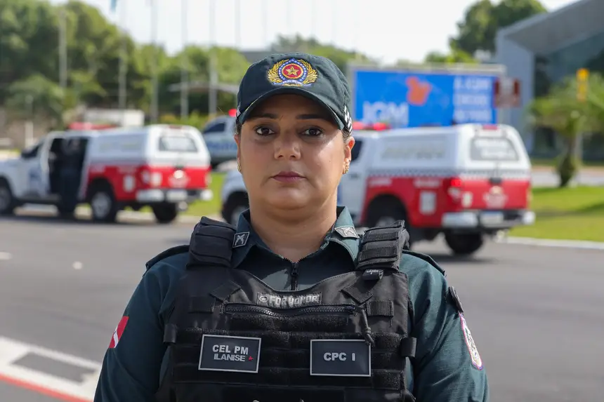 Coronel Ilanise Rodrigues, comandante do CPC 1