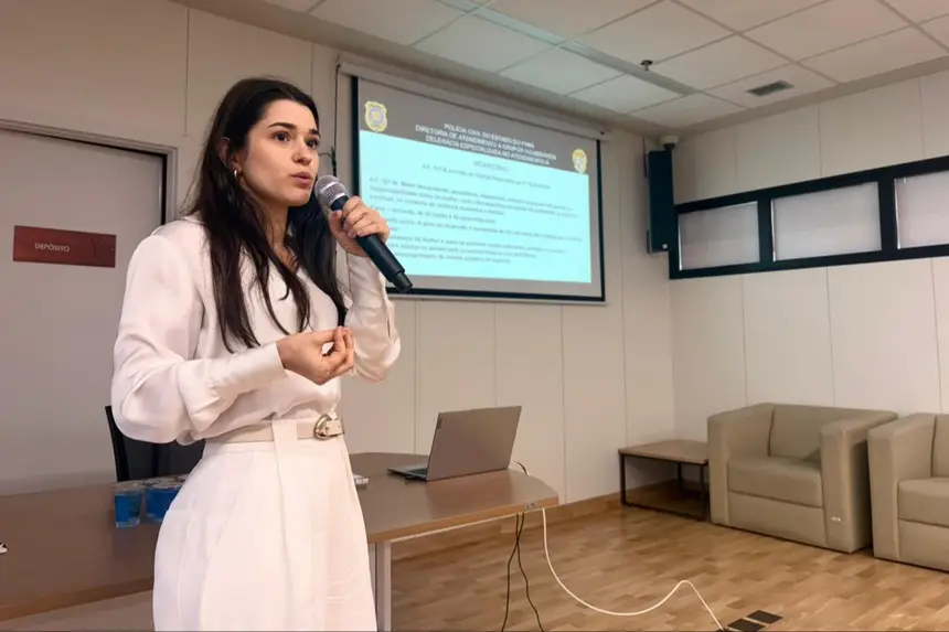 Delegada da Polícia Civil, Caroline Nunes dos Santos