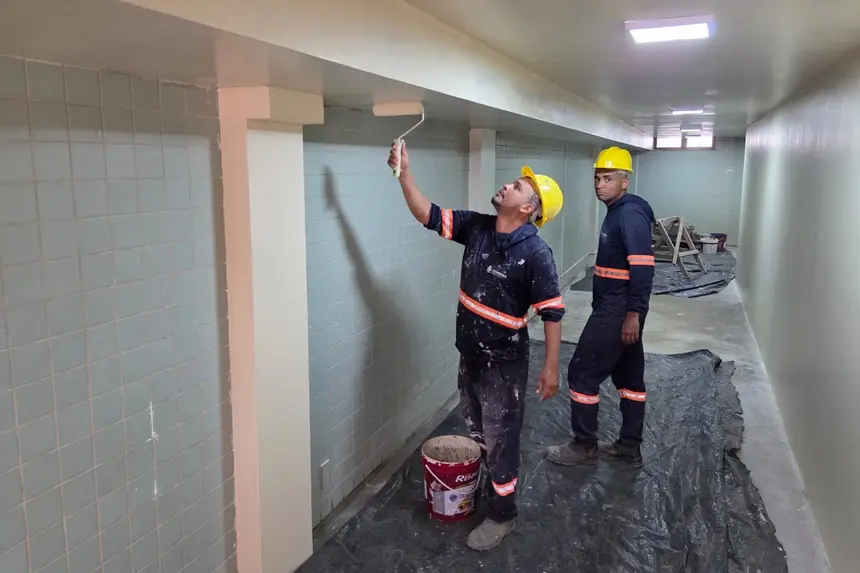 obras avançam 