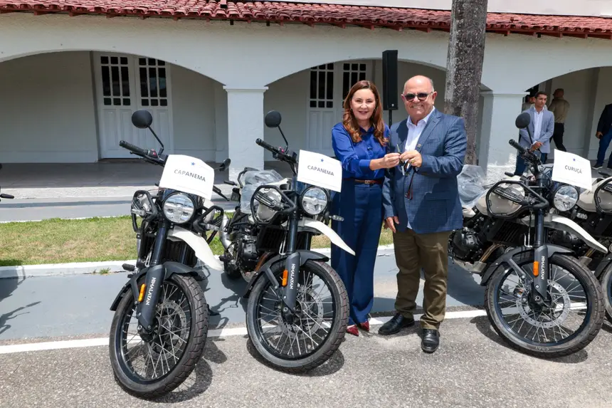 Governadora Hana Ghassan entregou equipamentos para reforço a forças de segurança de municípios paraenses