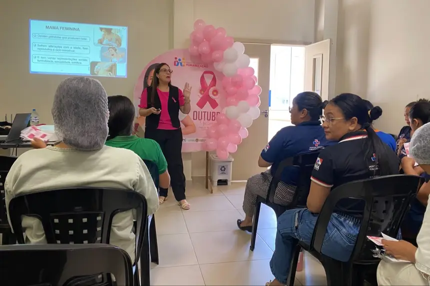 A palestra esclareceu dúvidas sobre o câncer de mama e sua prevenção