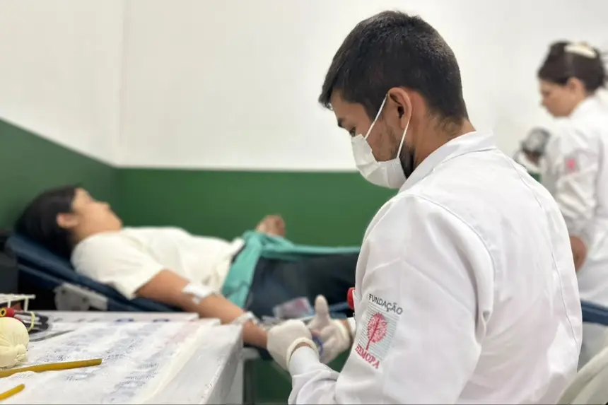 Campanha do Hemopa mobilizou estudantes, em parceria com o Centro Universitário da Amazônia (Uniesamaz)