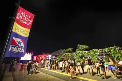 notícia: Público lotou o Parque da Cidade no último final de semana do Natal Encantado em Belém