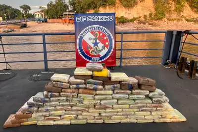 notícia: Fiscalização na Base Candiru apreende quase 100 kg de skank no Baixo Amazonas