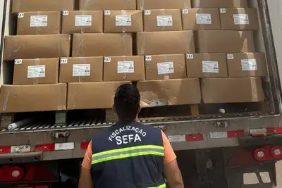 notícia: Secretaria da Fazenda (Sefa) apreende materiais de informática, drone e pescado