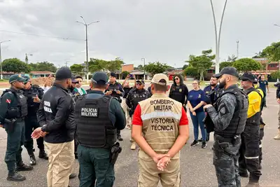 notícia: Operação “Impulsus 3” mobiliza 130 agentes e reforça segurança no distrito de Outeiro 