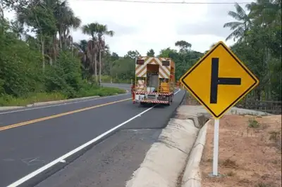 notícia: Pavimentação da PA-151 avança para etapa final e consolida novo eixo logístico no Pará 