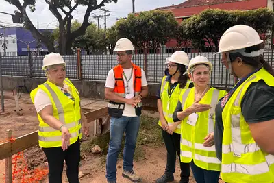 notícia: Comunidade do Guamá fiscaliza avanço das obras de modernização no sistema de água