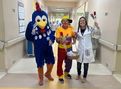 notícia: Carnaval com responsabilidade: Hospital Galileu promove Bloquinho da Conscientização