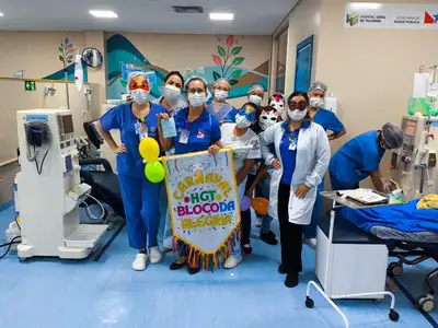 notícia: HGT realiza ações comemorativas ao Carnaval dentro e fora da instituição